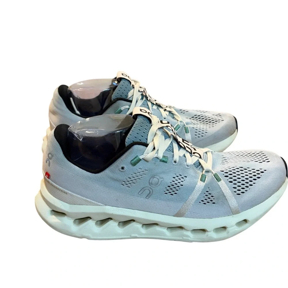 On Cloudsurfer Helion‎ CloudTec Phase Light Blue Running Shoes W10.5 No insole